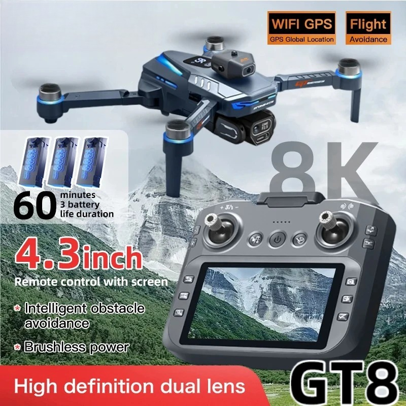 Оригинальный дрон GT8 8K с про – обзор и цена Drone Photogrammetry