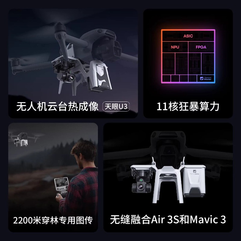 Дрон U3 с тепловизионной камер – обзор и цена Drone Thermal Imaging